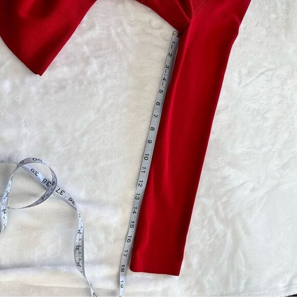 BCBGMaxAzria Red Cardigan L Beaded Holiday Office Classic - Picture 13 of 13